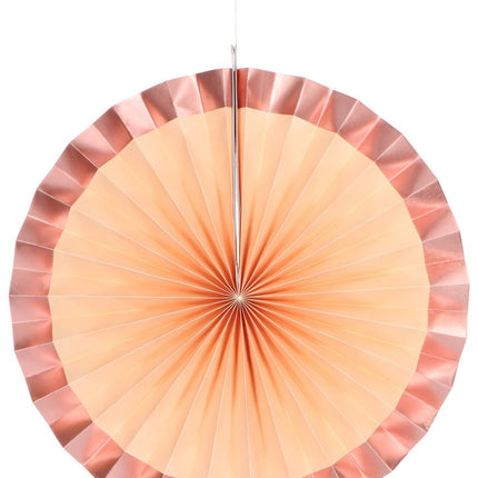 Papieren Waaiers Roze 35cm 3st van Folat koop je bij Partywinkel