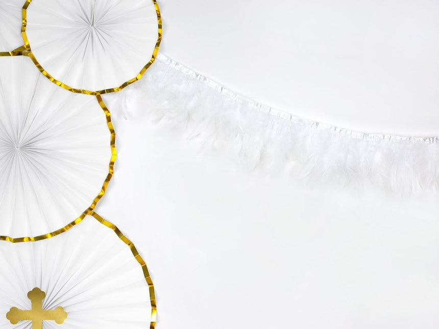 Papieren Waaiers Wit Set 23 - 40cm 3 delig van Partydeco koop je bij Partywinkel