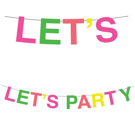 Party Letterslinger Gekleurd 2m van Procos koop je bij Partywinkel