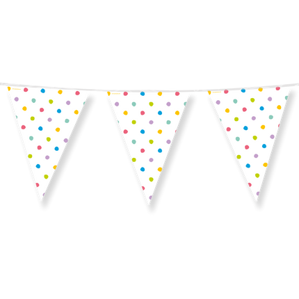 Party flag line - Party dots 4 meter