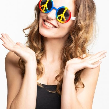 Peace Bril van Partychimp koop je bij Partywinkel