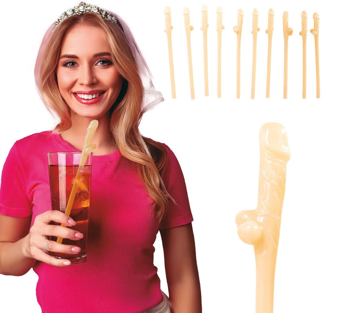 Penis Rietjes Nude 19,5cm 10st van Fiestas Guirca koop je bij Partywinkel