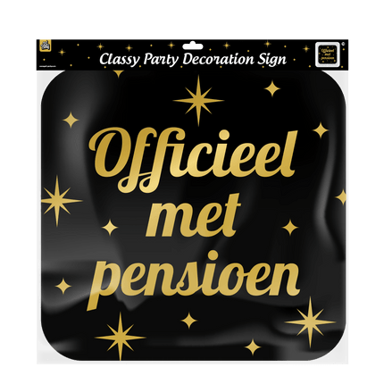 Pensioen Deurbord 50cm van Paper Dreams koop je bij Partywinkel