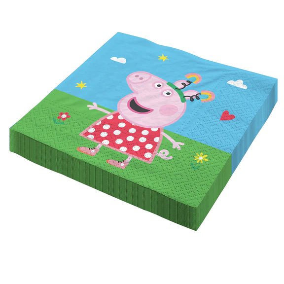Peppa Pig Servetten 33cm 20st van VDV Benefit koop je bij Partywinkel