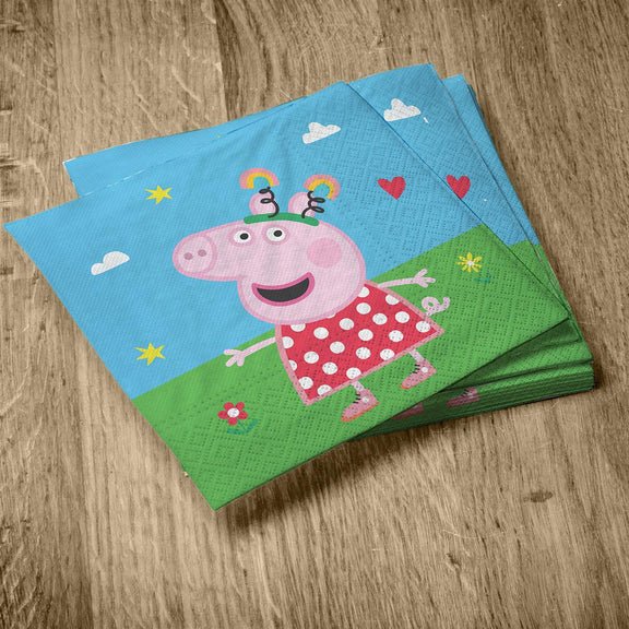 Peppa Pig Servetten 33cm 20st van VDV Benefit koop je bij Partywinkel