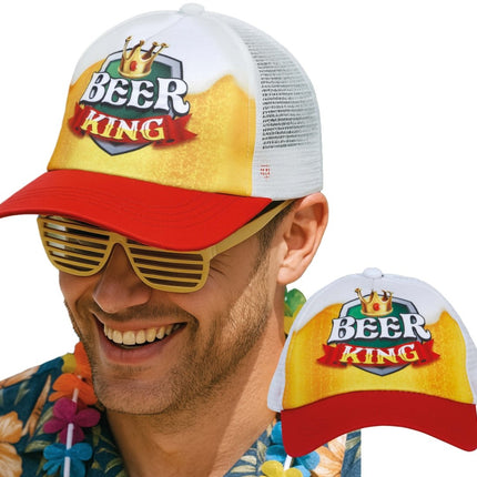 Pet Beer king Rood Wit Geel van Fiestas Guirca koop je bij Partywinkel