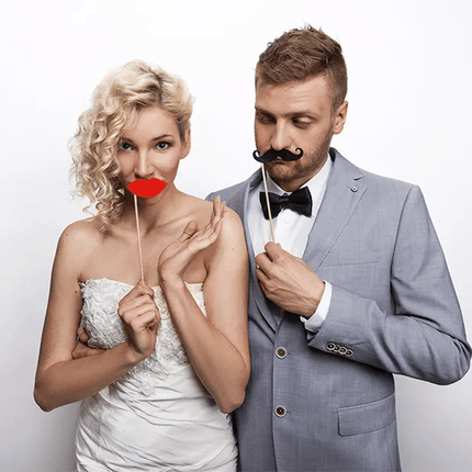 Photobooth Lippen Rood 6st van Partydeco koop je bij Partywinkel
