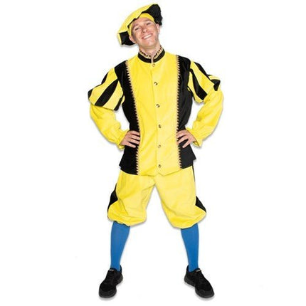 Pietenpak Katoen Geel/Zwart van Haza Witbaard koop je bij Partywinkel