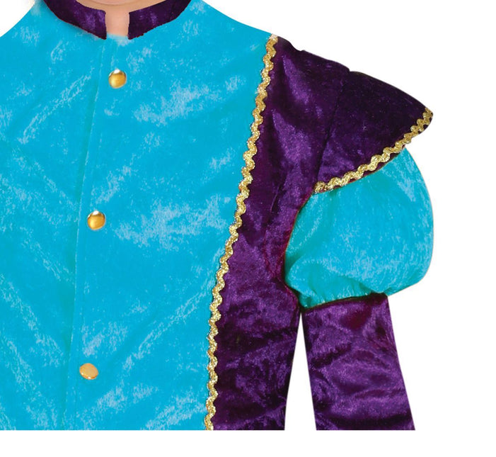 Pietenpak Kind Lichtblauw/Paars van Fiestas Guirca koop je bij Partywinkel