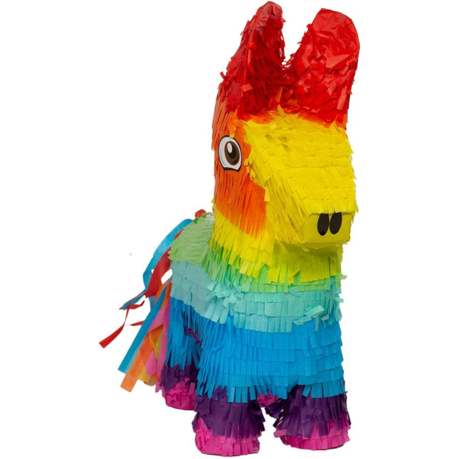 Pinata Ezel Rainbow Bday - 35x39cm van Folat koop je bij Partywinkel