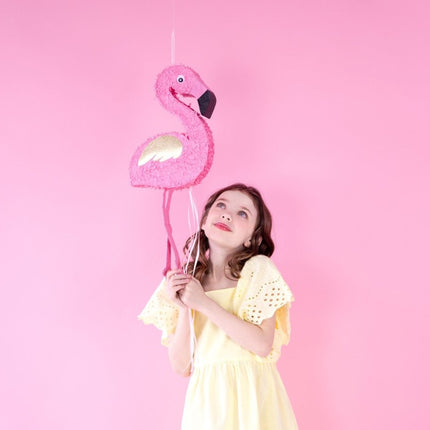 Pinata Flamingo Deluxe 55cm van Partydeco koop je bij Partywinkel