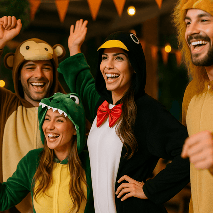 Pinguin Onesie Zwart Wit van Partychimp koop je bij Partywinkel