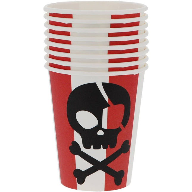 Piraat Bekers 250ml 8st van Folat koop je bij Partywinkel