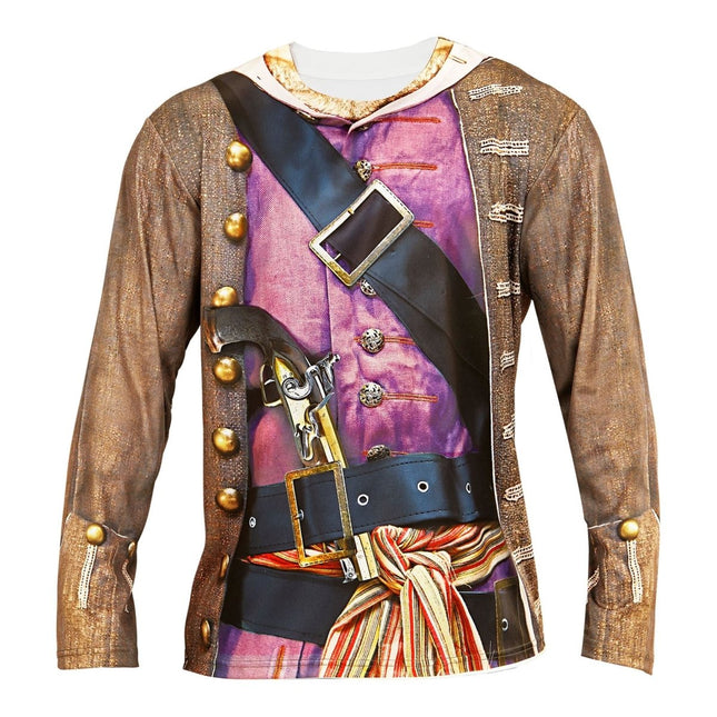 Piraat Shirt Bruin Heren van Widmann koop je bij Partywinkel