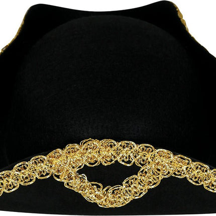 Piraathoed Zwart Goud Kind van Fiestas Guirca koop je bij Partywinkel