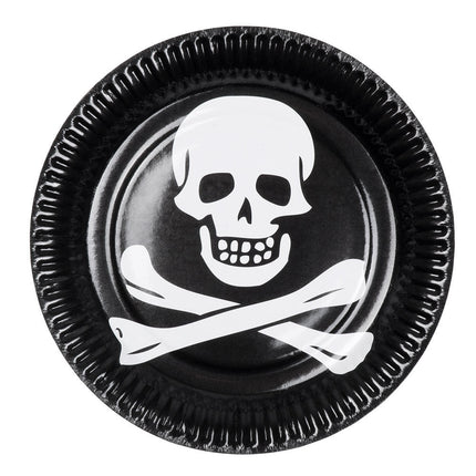 Piraten Borden Classic Papier 23cm 10st van Boland koop je bij Partywinkel