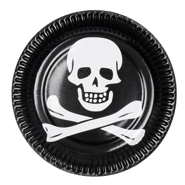 Piraten Borden Classic Papier 23cm 10st van Boland koop je bij Partywinkel