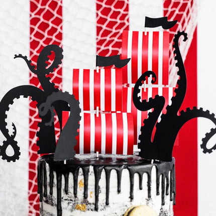 Piraten Caketopper 21cm 5st van Partydeco koop je bij Partywinkel