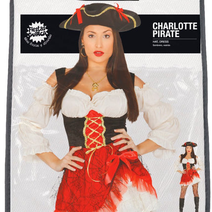 Piratenpak Dames Rood van Fiestas Guirca koop je bij Partywinkel