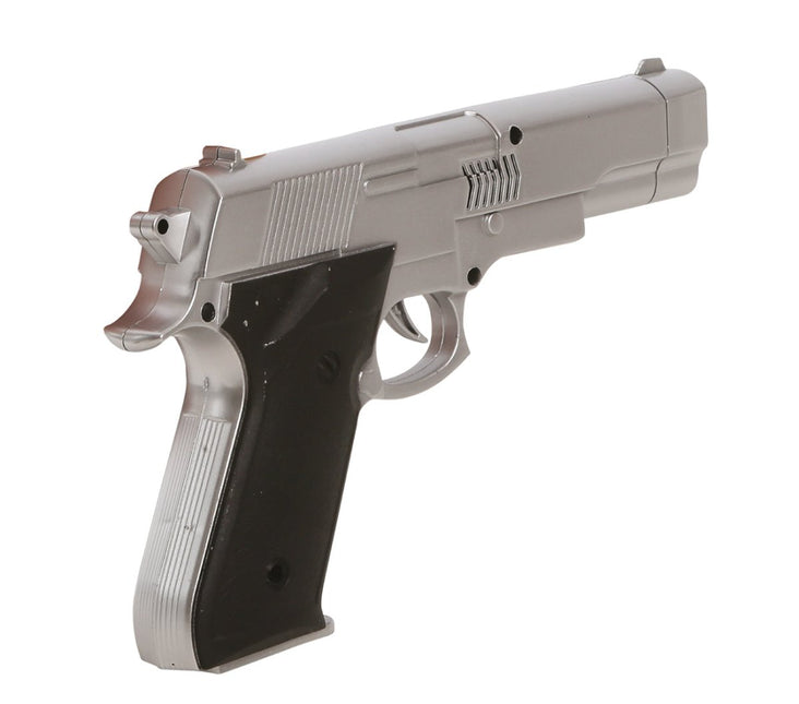 Pistool Zilver 24cm van Fiestas Guirca koop je bij Partywinkel