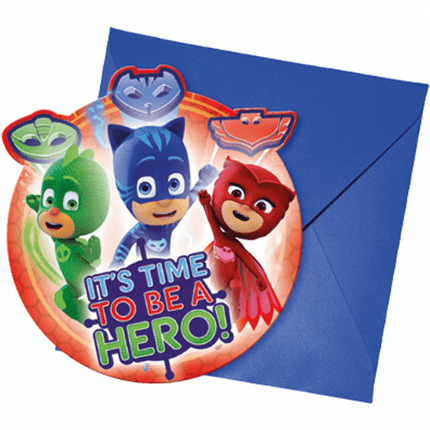 Pj Masks Uitnodigingen 6st van Procos koop je bij Partywinkel