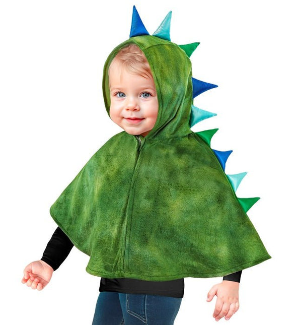 Pluche Poncho Met Muts Dino van Widmann koop je bij Partywinkel