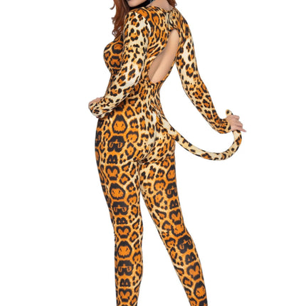 Poema Catsuit Oranje Dames Leg Avenue van Leg Avenue koop je bij Partywinkel