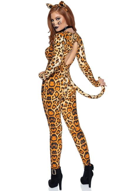 Poema Catsuit Oranje Dames Leg Avenue van Leg Avenue koop je bij Partywinkel