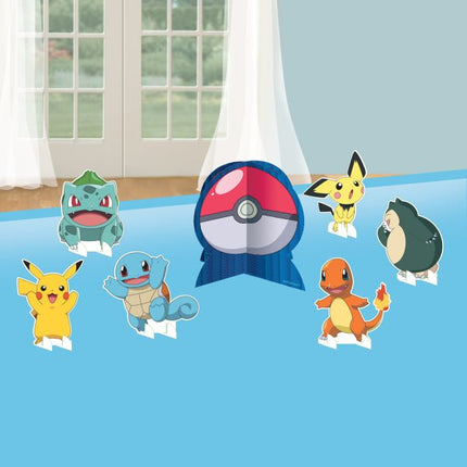 Pokemon Decoratie Set Gekleurd 17,cm 7 delig van Riethmueller koop je bij Partywinkel