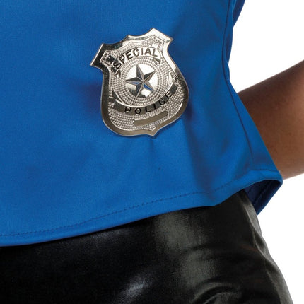 Politie Badge Zilver van Wilbers & Wilbers koop je bij Partywinkel