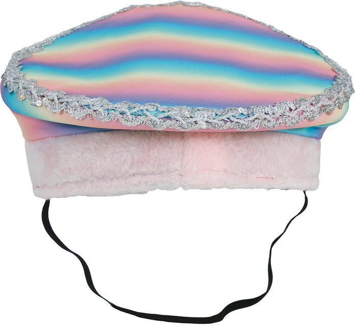 Police multicolor hat with pink ribbon, adult van Fiestas Guirca koop je bij Partywinkel