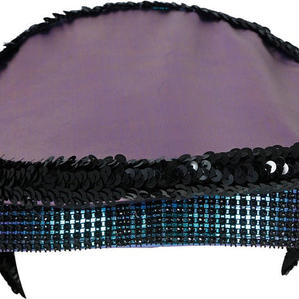 Police purple hat with feathers, adult van Fiestas Guirca koop je bij Partywinkel