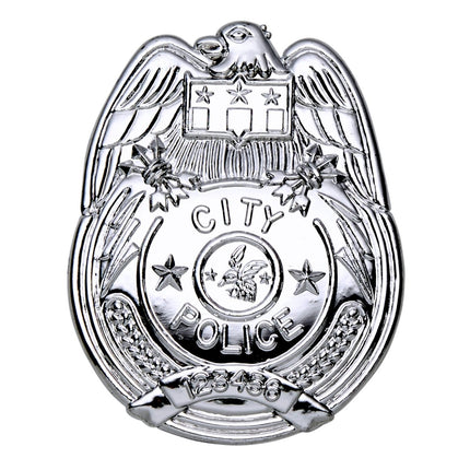 Politie Badge Zilver van Widmann koop je bij Partywinkel
