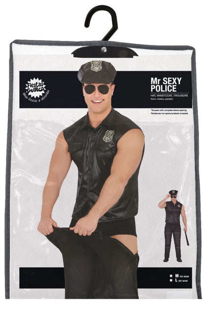 Politie Kostuum Zwart Heren Sexy van Fiestas Guirca koop je bij Partywinkel