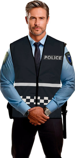 Politie Vest Zwart van Fiestas Guirca koop je bij Partywinkel