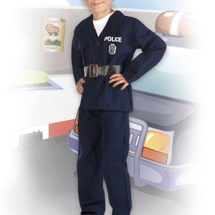 Politiepak Kind Blauw van Boland koop je bij Partywinkel