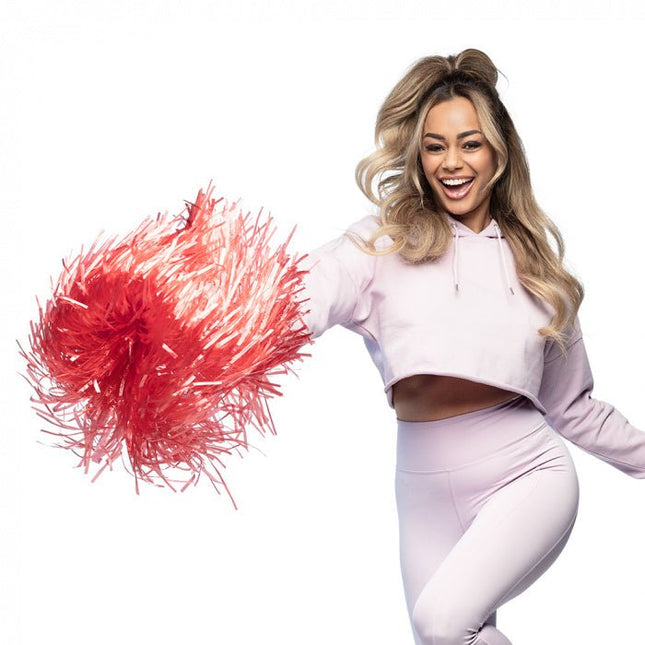 Pompom Rood 46cm van Boland koop je bij Partywinkel