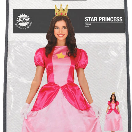 Prinsessen Jurk Dames Prinses Peach van Fiestas Guirca koop je bij Partywinkel