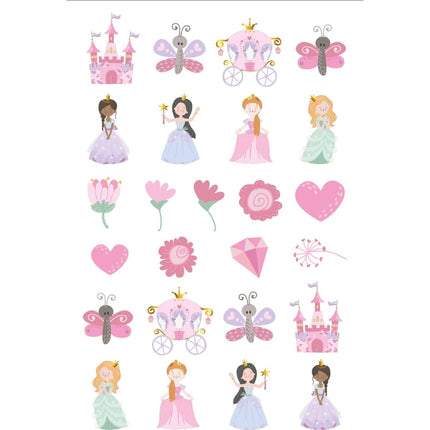 Prinsessen Nep Tattoos 25st van Folat koop je bij Partywinkel
