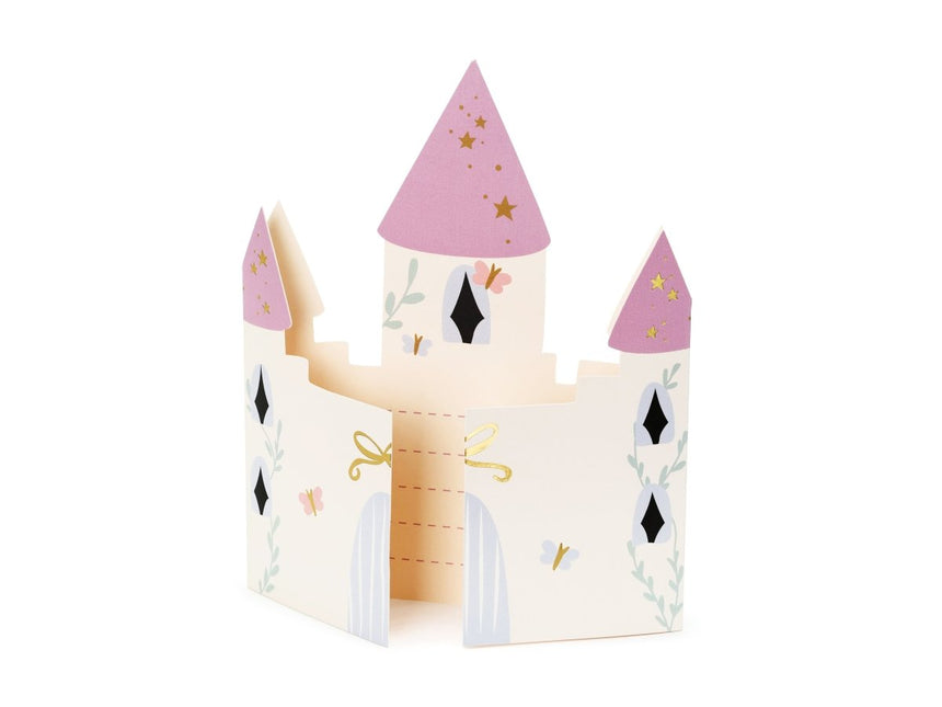 Prinsessen Uitnodigingen 12,5cm 6st van Partydeco koop je bij Partywinkel