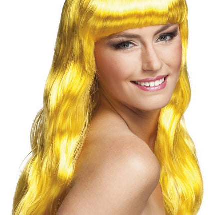 Pruik Lang Haar Geel van Boland koop je bij Partywinkel