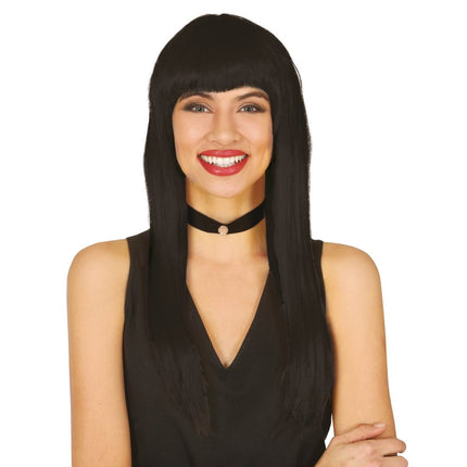 Pruik Zwart Pony van Fiestas Guirca koop je bij Partywinkel