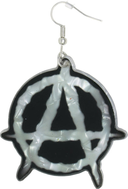 Punk Oorbellen Zwart Zilver van Fiestas Guirca koop je bij Partywinkel