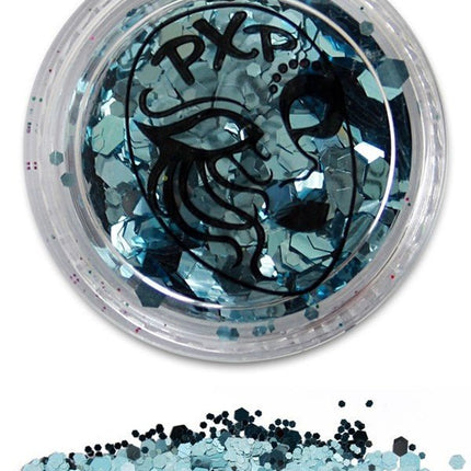 PXP Glitter Poeder Ice Blue 5gr van PXP Professional Colours koop je bij Partywinkel