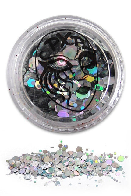 PXP Glitter Poeder Sparkling Silver 5gr van PXP Professional Colours koop je bij Partywinkel