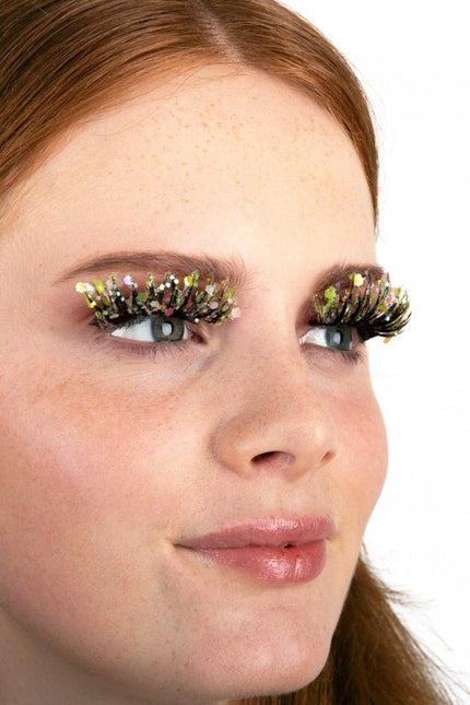 PXP Nep Wimpers Glitter Glow In The Dark Lime Calypso van PXP Professional Colours koop je bij Partywinkel