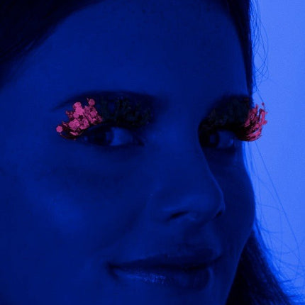 PXP Nep Wimpers Glitter UV Roze Barranquilla van PXP Professional Colours koop je bij Partywinkel