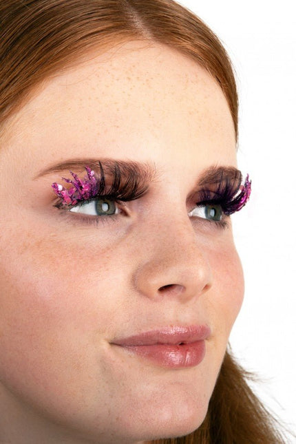 PXP Nep Wimpers Glitter UV Roze Barranquilla van PXP Professional Colours koop je bij Partywinkel
