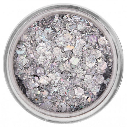 PXP Pressed Chunky Glitter Creme Lucky Silver 10ml van PXP Professional Colours koop je bij Partywinkel