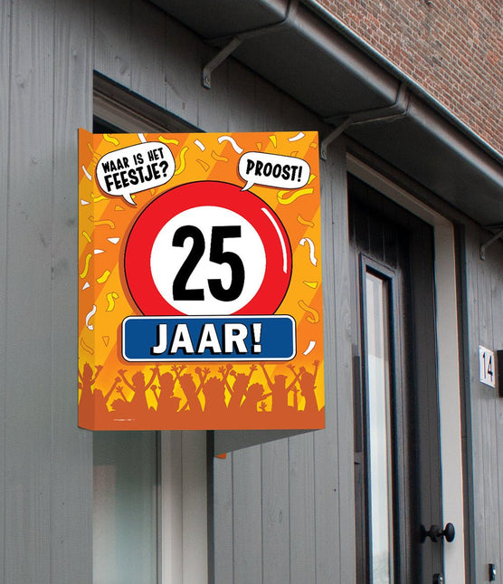 Raambord 25 jaar 60cm van Paper Dreams koop je bij Partywinkel